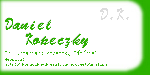 daniel kopeczky business card